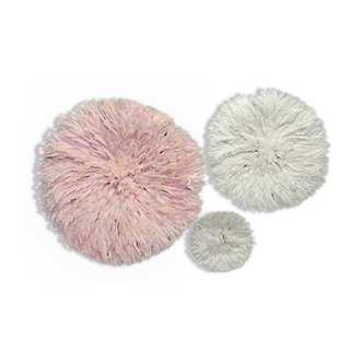 Set of 3 juju hats pink and white