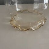 Vintage amber glass chandelier