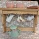 Antique solid wood wall shelf