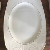 Rectangular plates Terre de Fer Salins