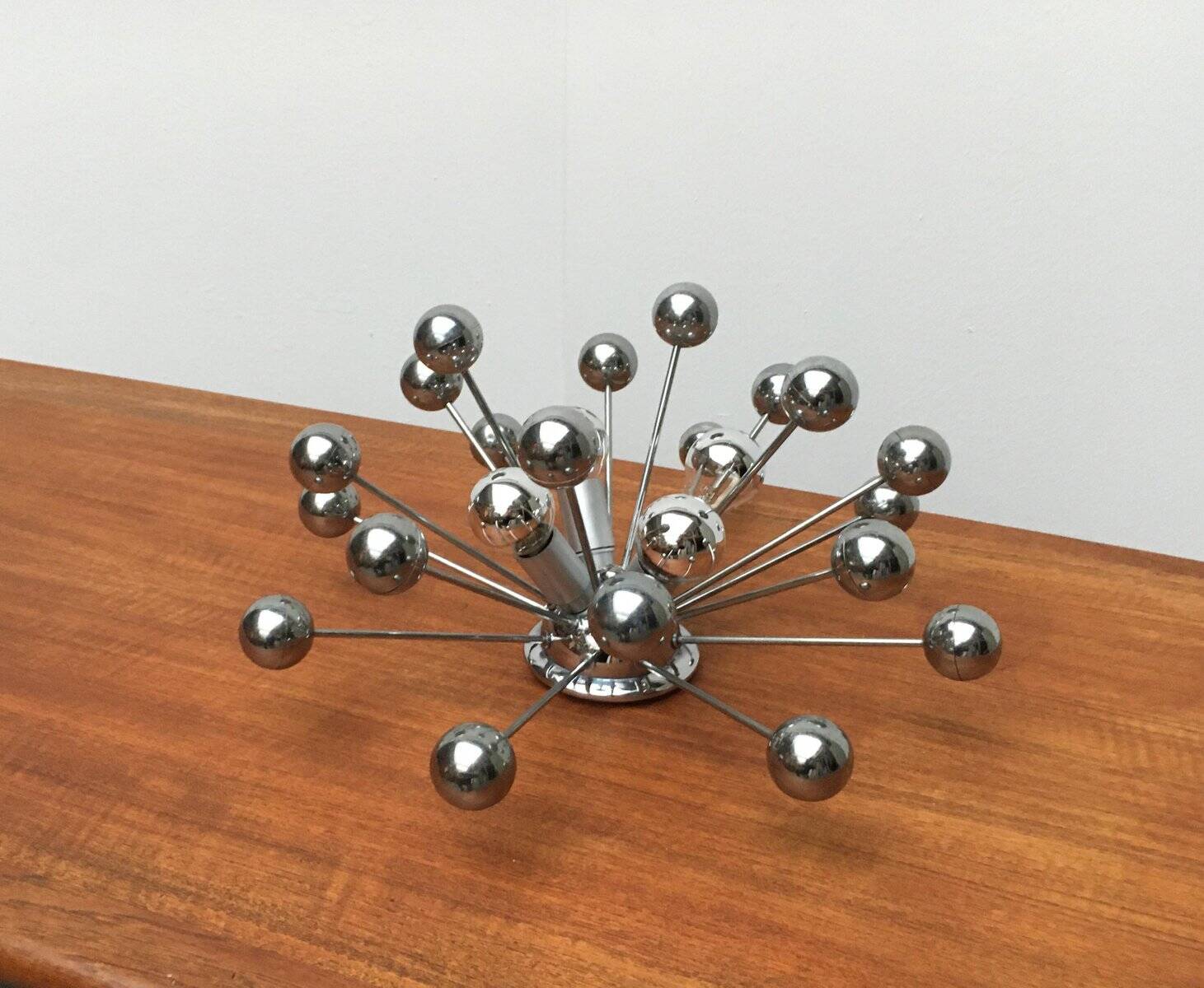 German atomic table lamp from the mid-century space age by Cosack.