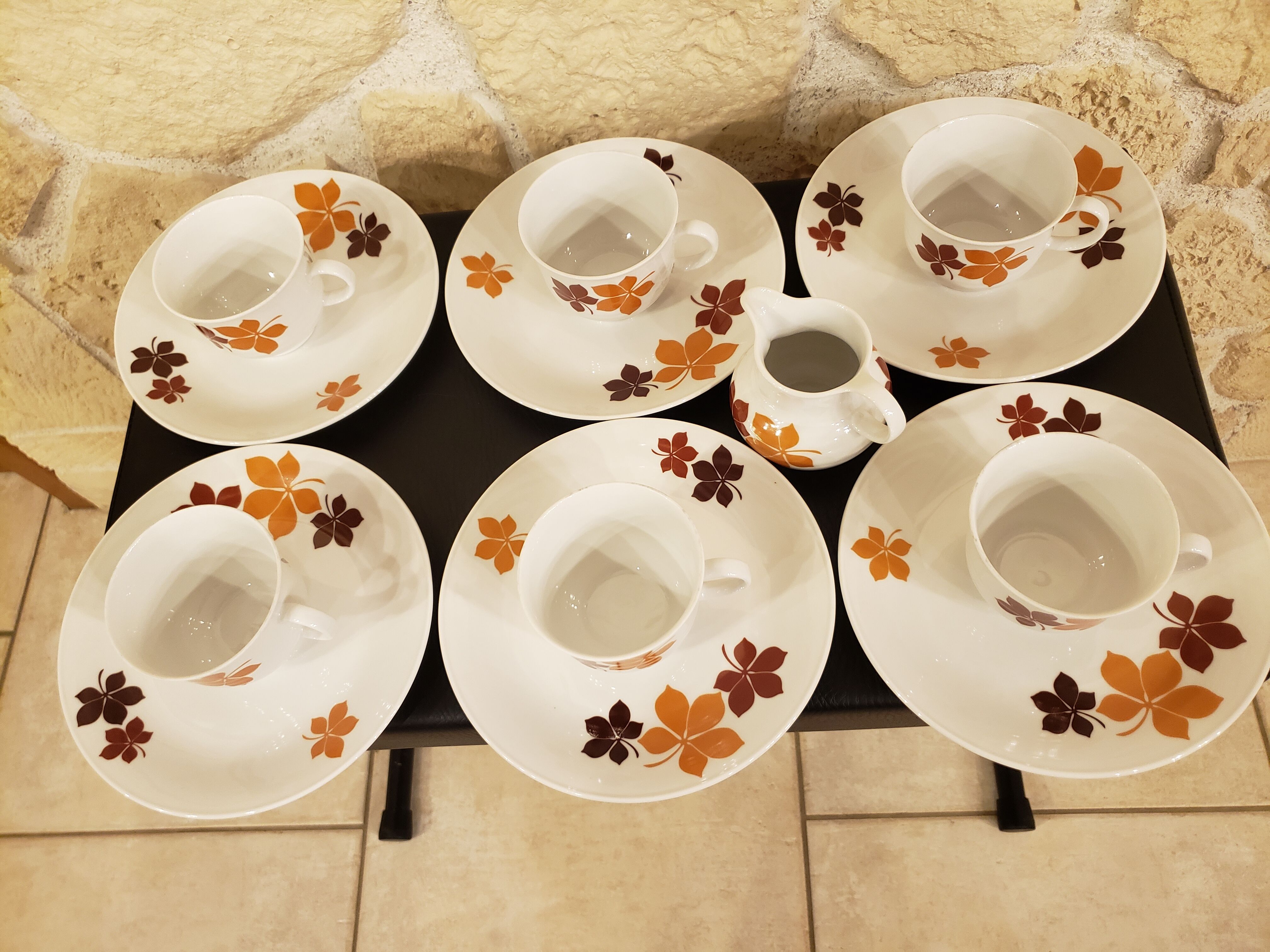 Vintage coffee service 6 people 70s