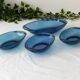 Set de 4 coupelles bleues type Vereco