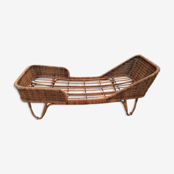 Bamboo and rattan child bed
