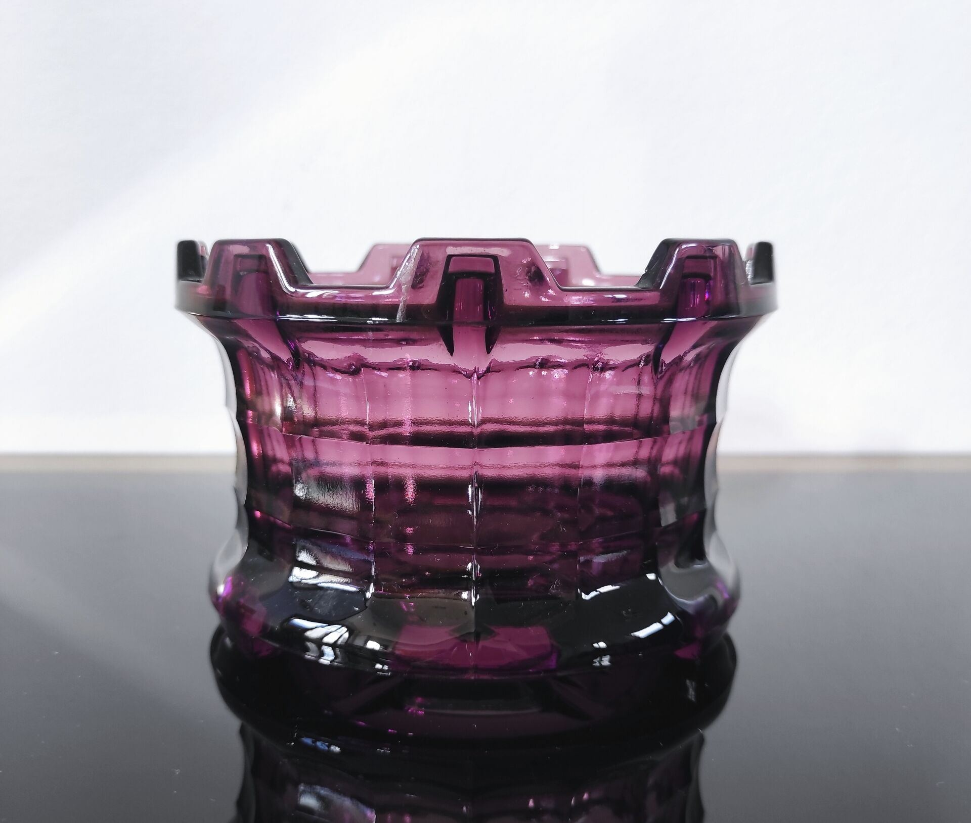Brutalist glass cache-pot or lantern