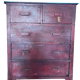 Antique teak chest of drawers