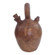 Gargoulette , cruche en terre cuite recouverte de cuir