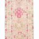3x13 Rug For Kitchen Pink Beige Herki Vintage Runner Rug, 79x402Cm SK 4146