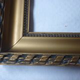 Gilded wood and stucco frame