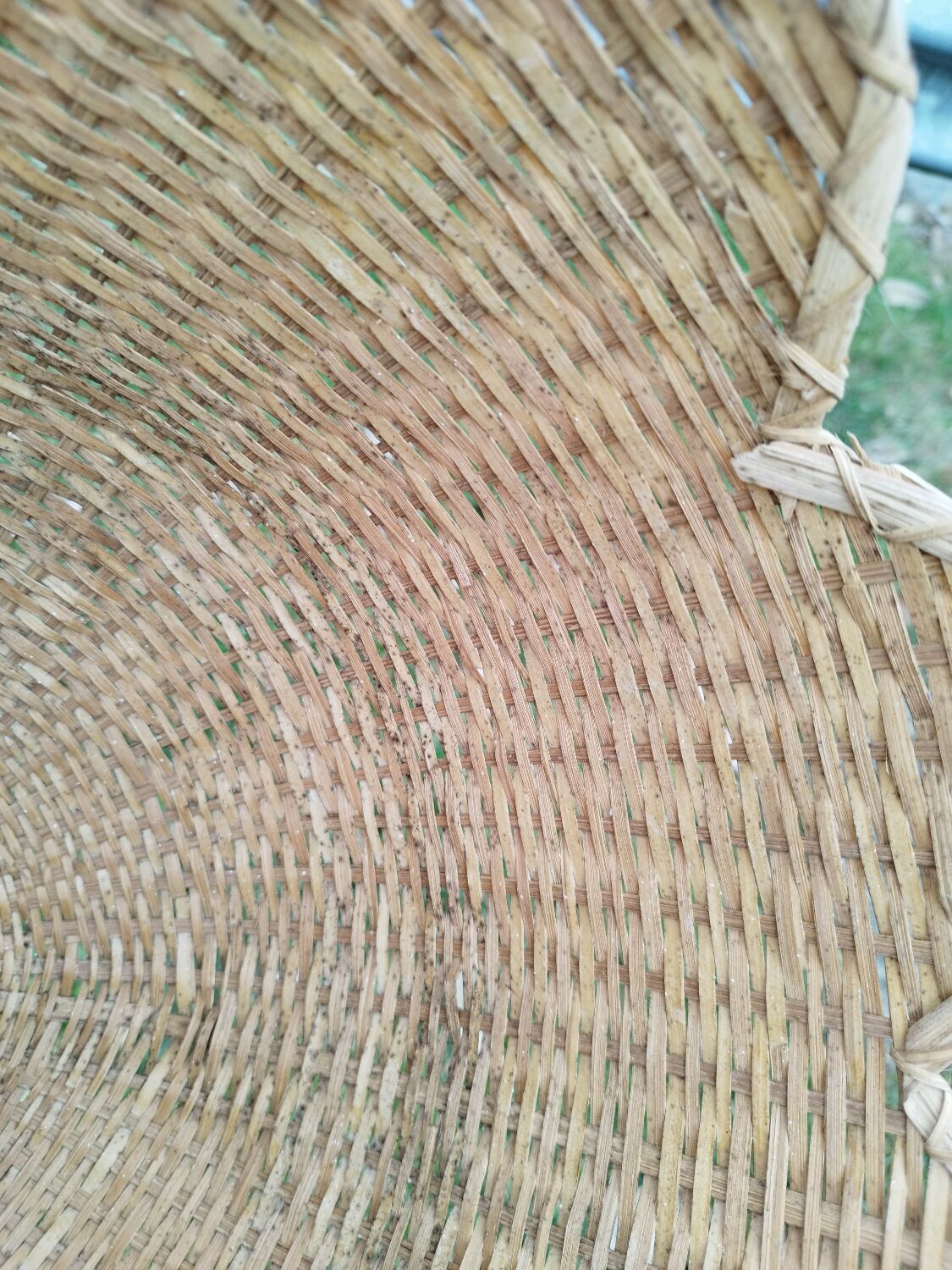 Suspension lampshade rattan straw