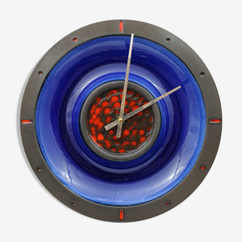 1960s Danish ceramic clock