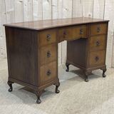 English walnut desk from the 1950s