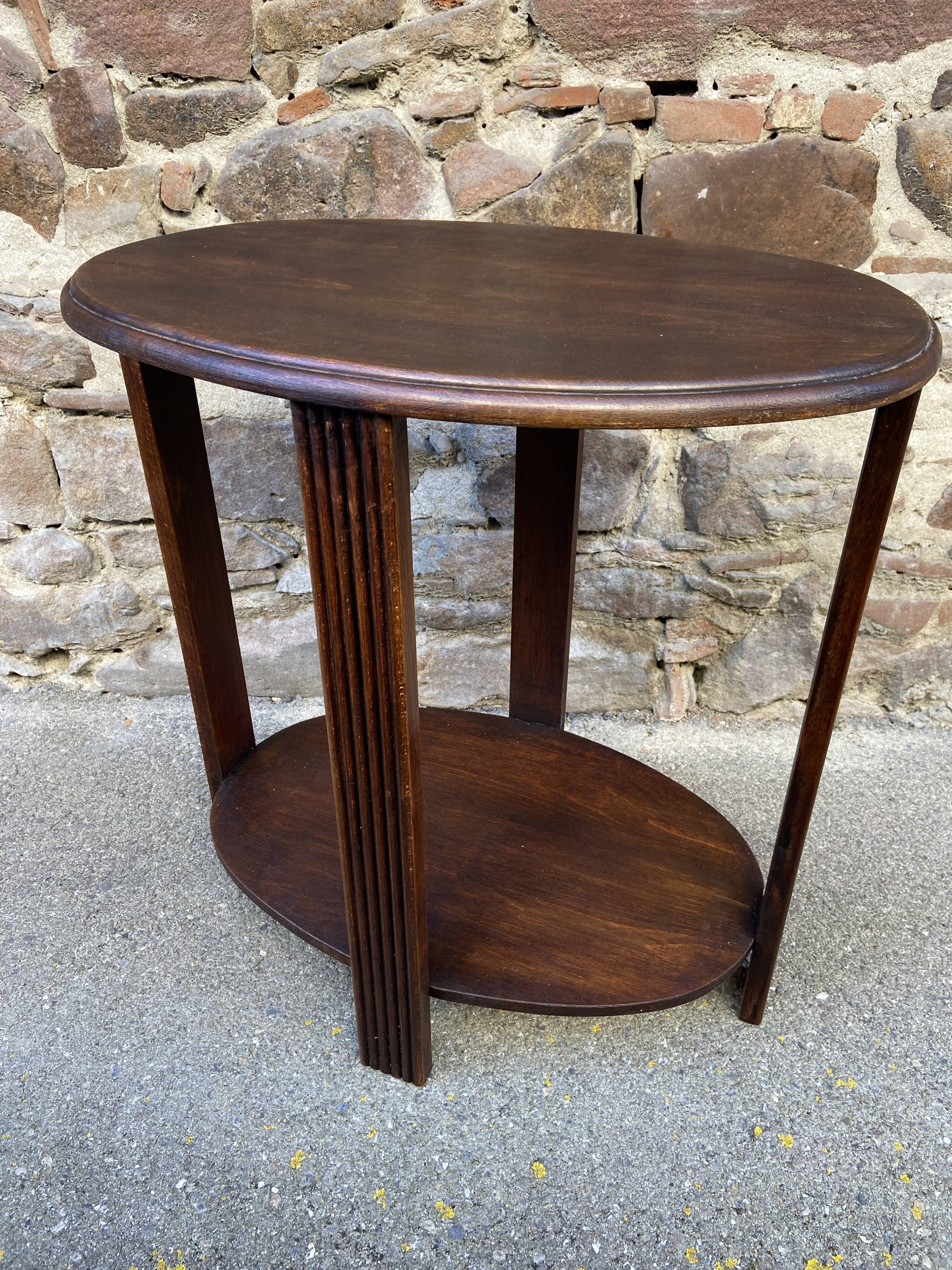 Art Deco pedestal table 1950
