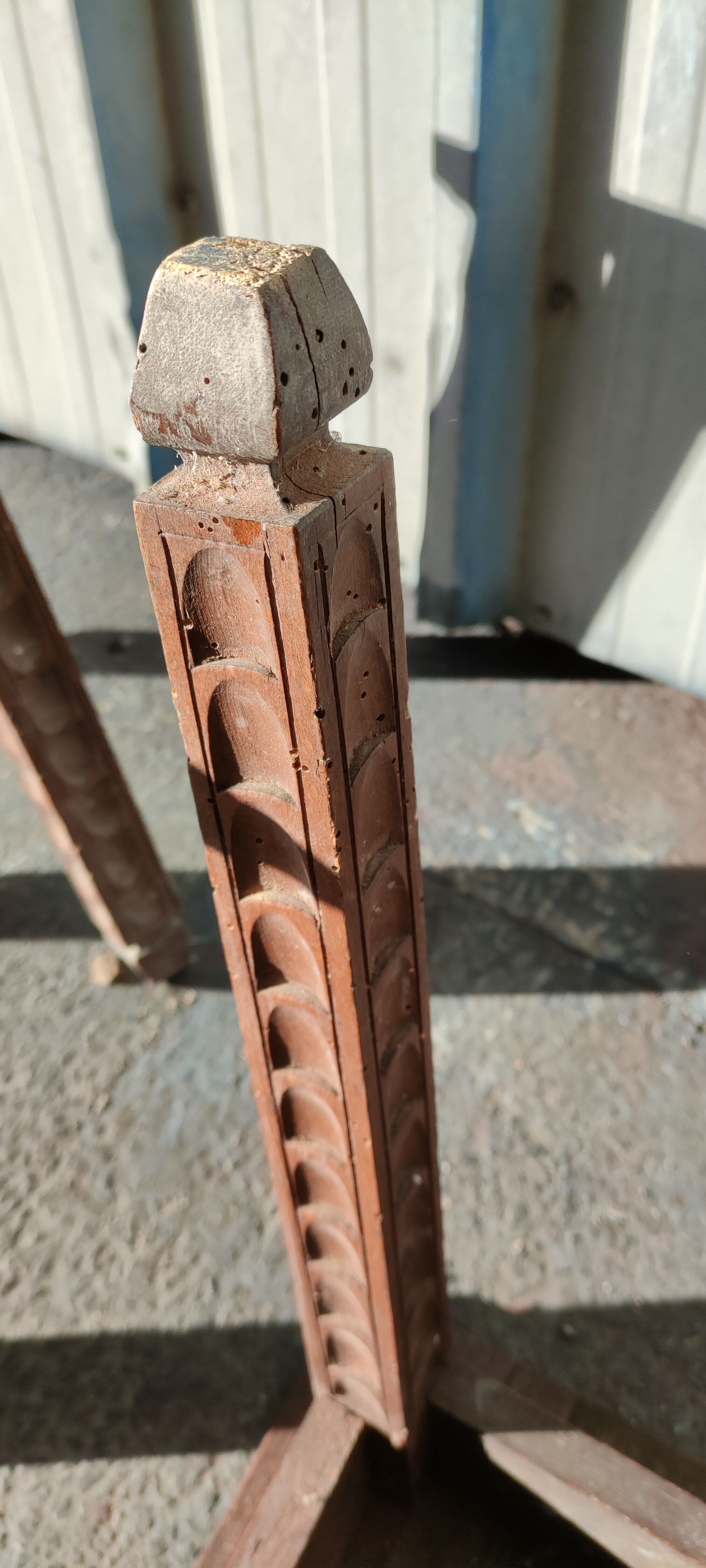 Pair of wooden stools