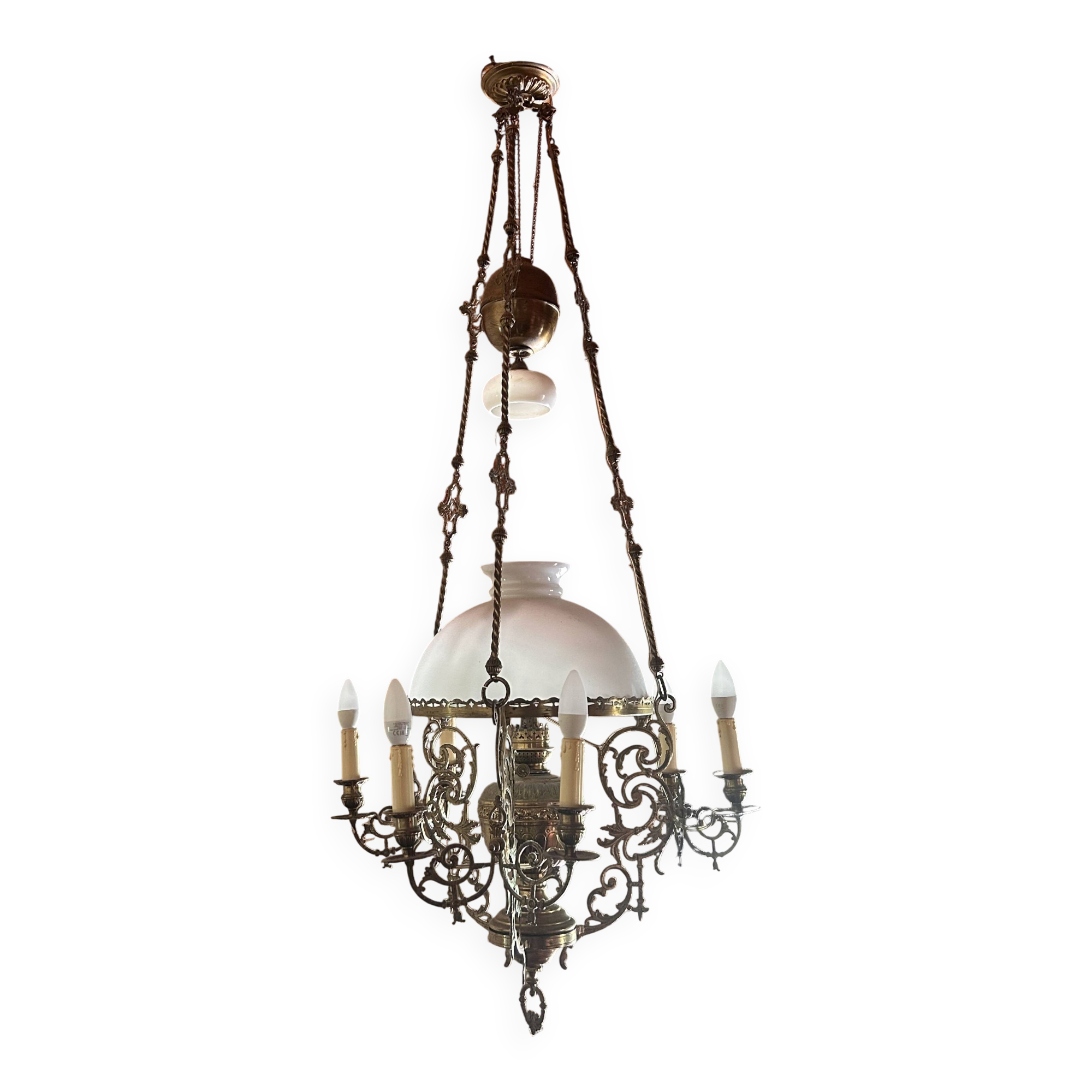Lustre Monte-and-Lower old Neo-Renaissance style – Late 19th century