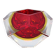 1960s Gorgeous Red and Yellow Ashtray or Catch-All By Flavio Poli for Segus