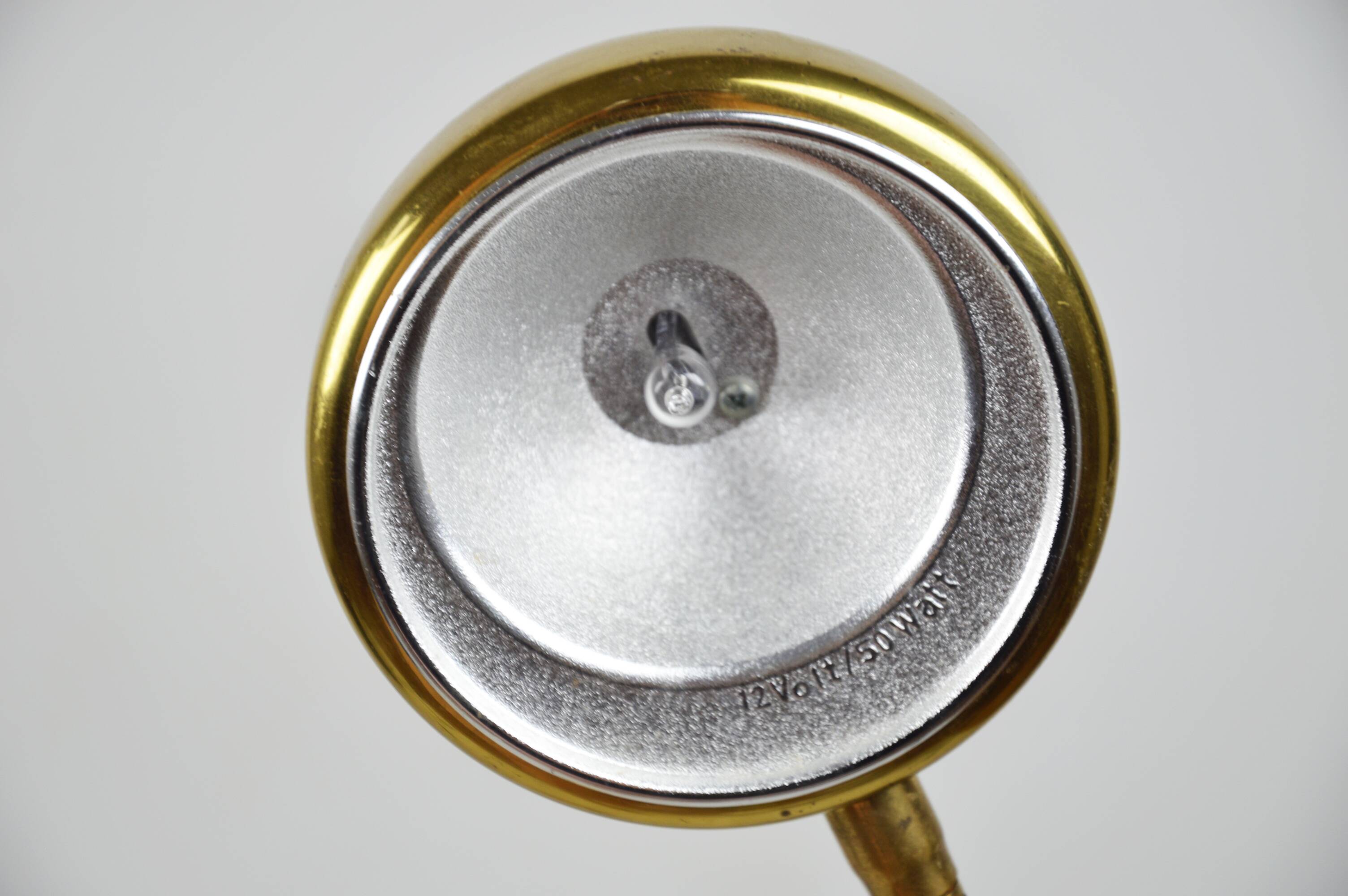 Gold floor lamp, 1980s