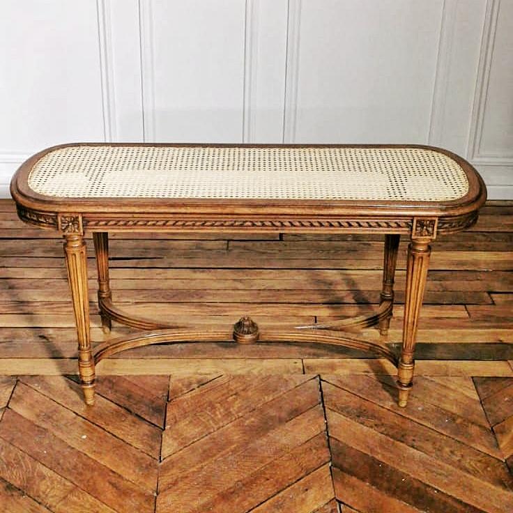 Louis XVl cane bench