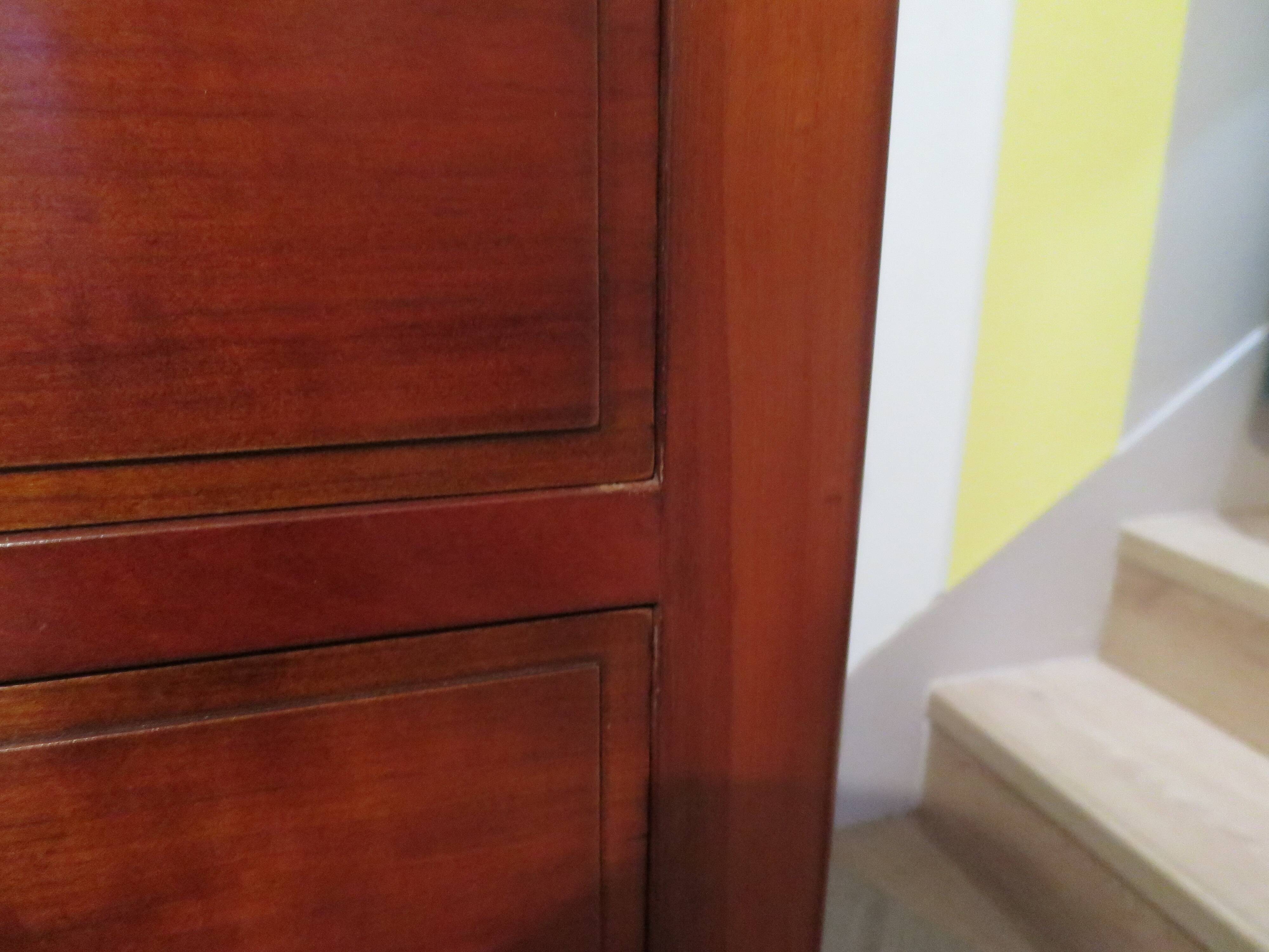Antique - chest of drawers - 4 drawers - solid wood - cherry