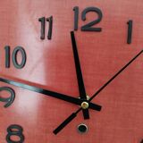 Pendulum in red and black formica, vintage, 1950s, functional