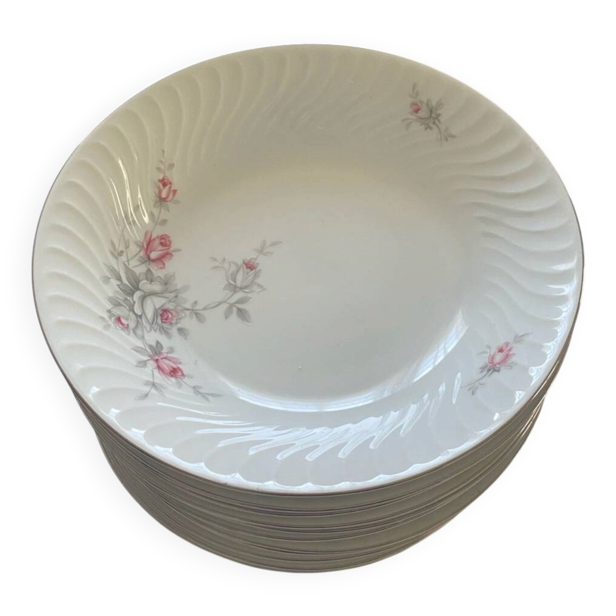 12 vintage Bareuther deep plates