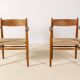 2x Hans J. Wegner CH37 in oiled oak, 1970s Denmark