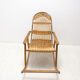 Mid century wicker rocking chair, czechoslovakia, 1960´s