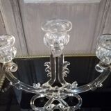 Paire de chandeliers Murano en verre soufflé