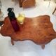 Table basse en loupe d'orme
