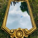 Antique mirror gilded with leaf