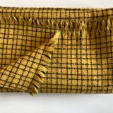 Shetland wool canvas plaid 1960
