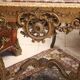 19th console in richly carved gilded wood Regency-style marble tray