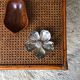 Table low rectangular rattan and caning