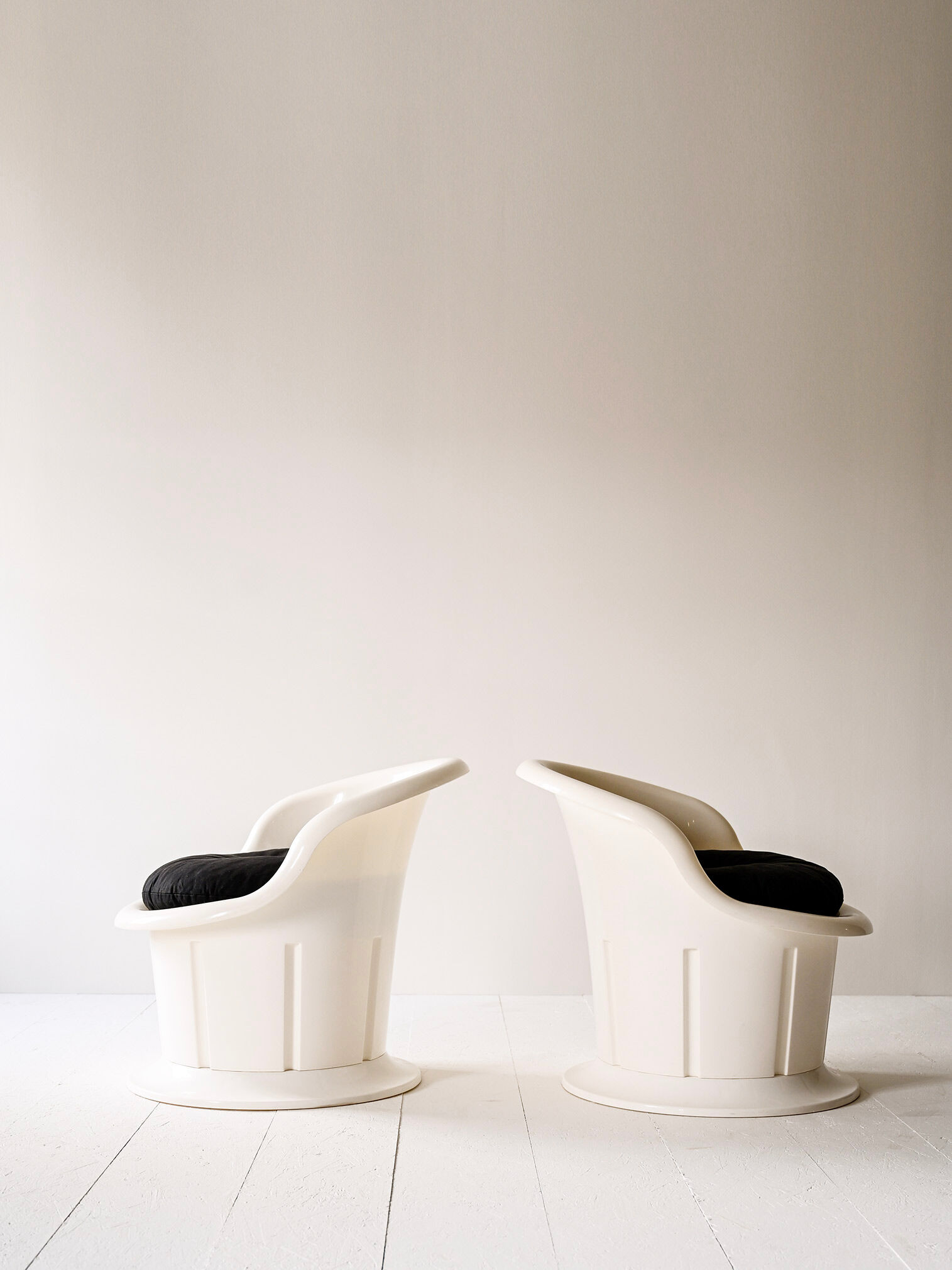 Vintage plastic armchairs