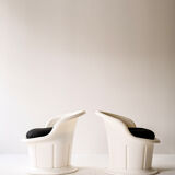 Vintage plastic armchairs