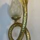Cobra snake lamp in bronze