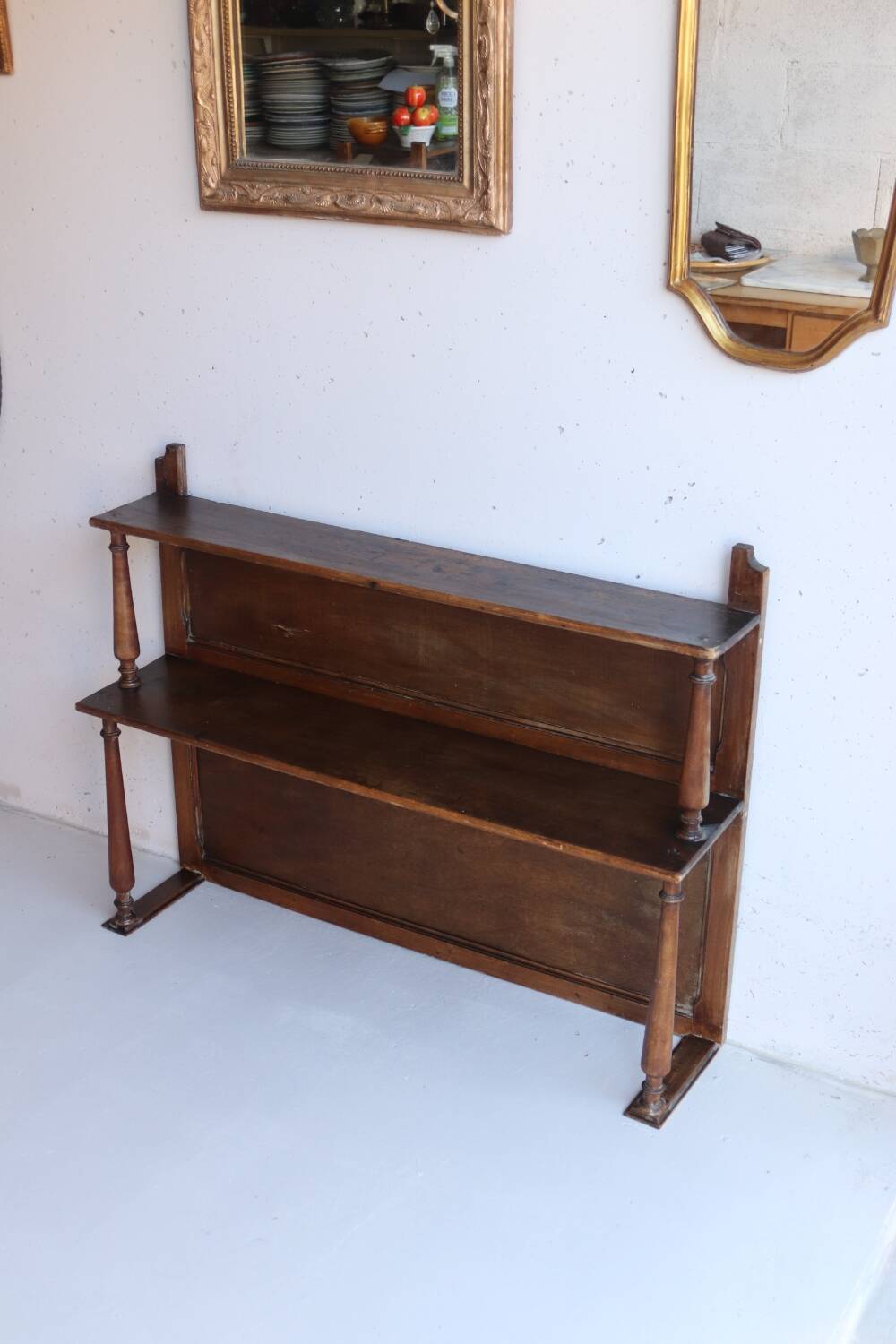 Old wooden shelf
