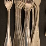 Housewife 38 pieces Christofle model Ribbons, silver metal, twentieth century