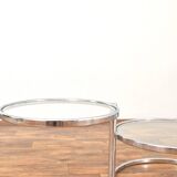 Vintage Chrome Swivel Coffee Table, 1970s