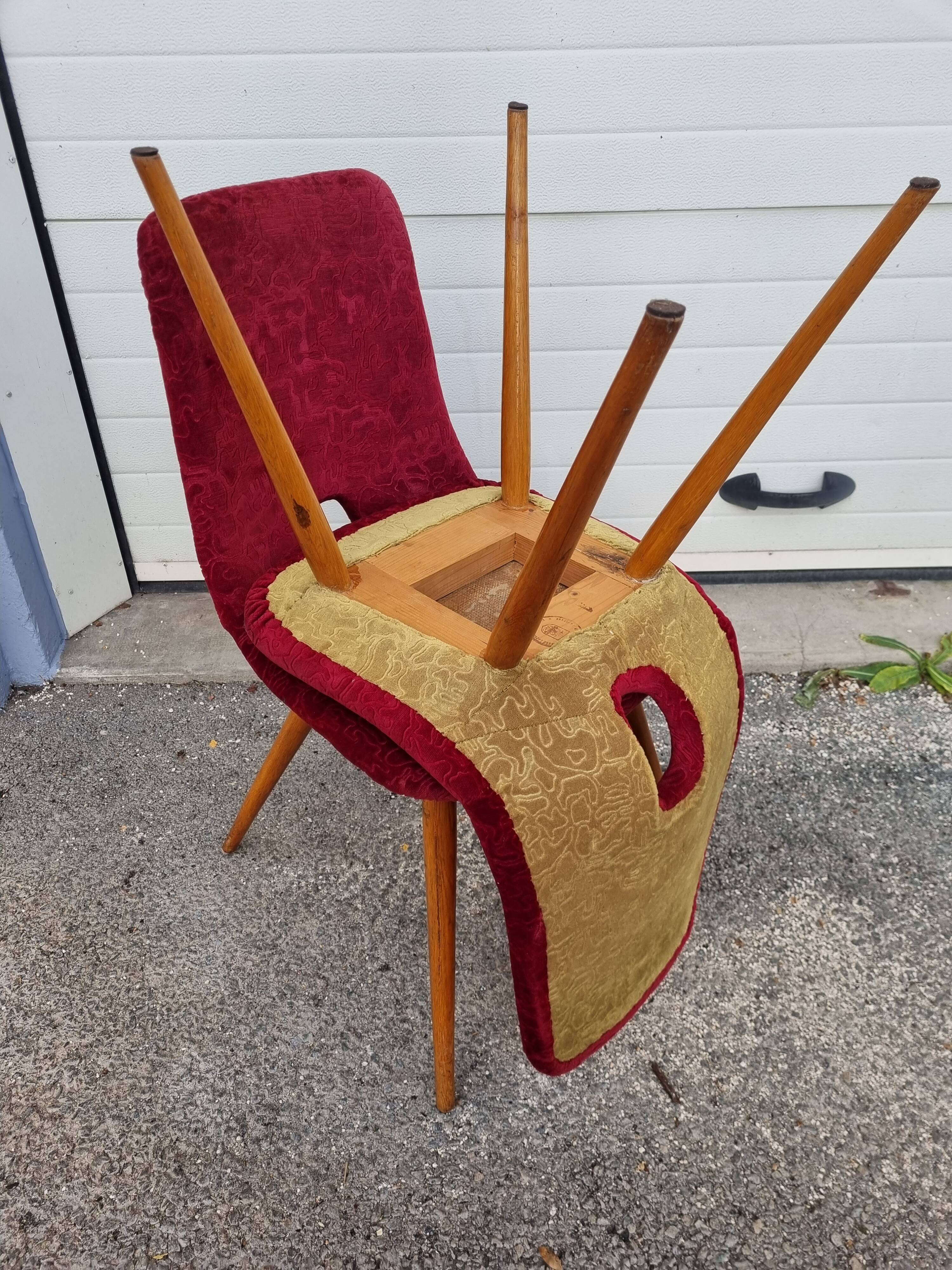 4 Miroslav Navratil chairs from 1970