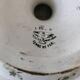 Plate on pedestal Iris Creil Montereau Terre de Fer from the 1900s