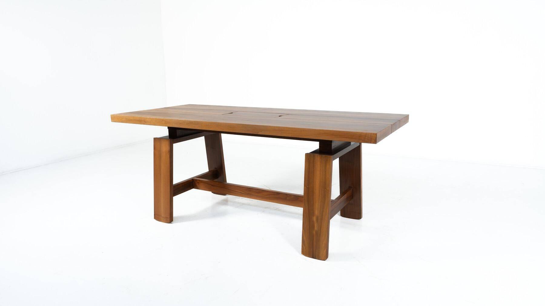 Mid-century modern dining table 611 by Silvio Coppola for Bernini, 1966
