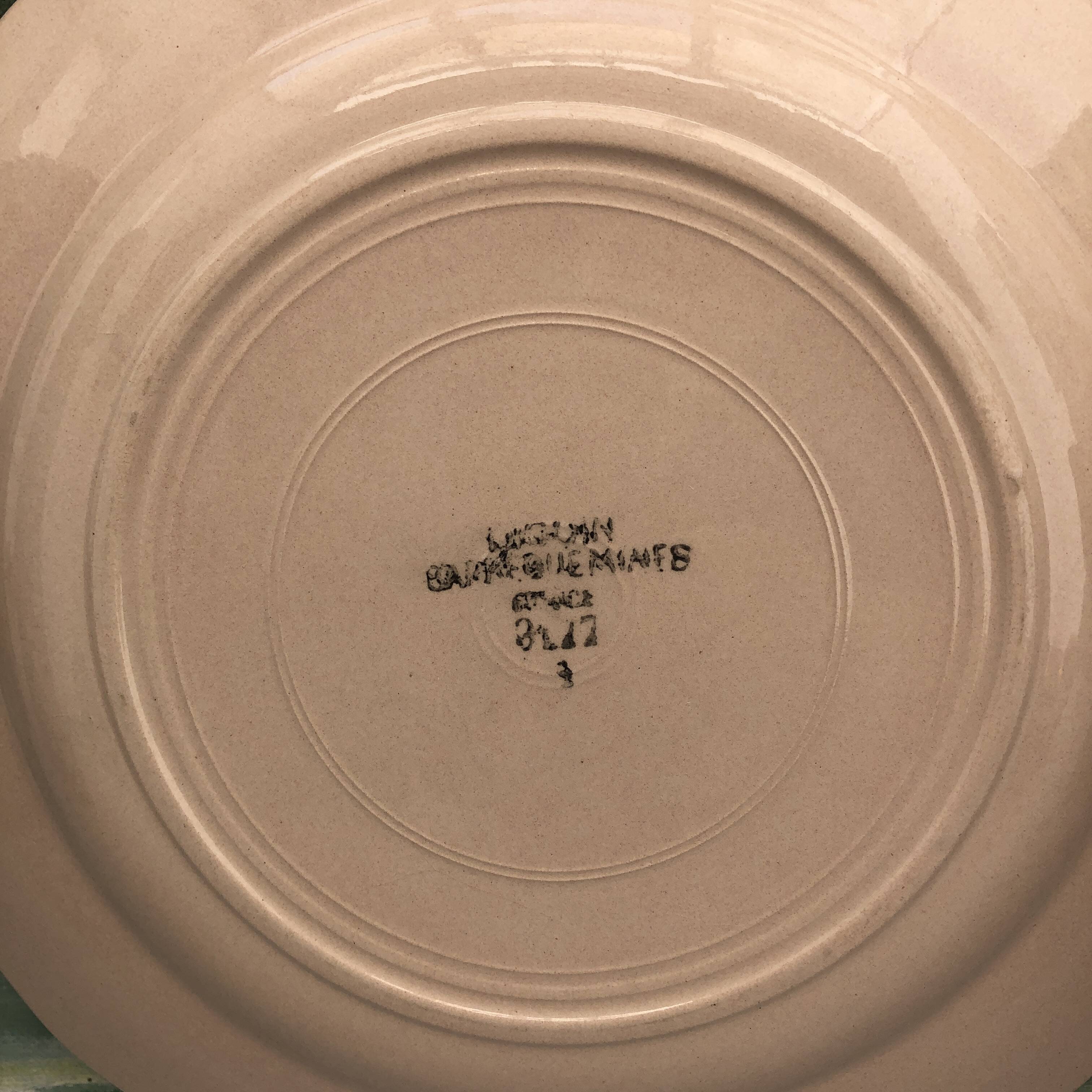 Assiette vintage sarreguemines