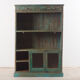 Armoire bibliothèque ouverte en bois vintage