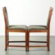Art Deco design set consisting of a dining table and dining chairs