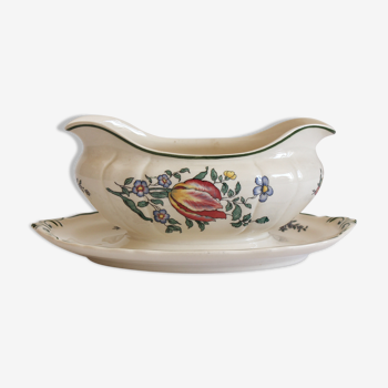 Saucière en faïence vintage "Alt Strassburg" ou "Vieux Strasbourg" Villeroy & Boch