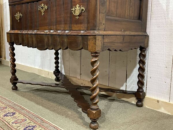 Vitrine anglaise en acajou fin XIXème