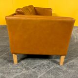 Danich vintage  seater cognac leather sofa