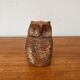 Owl sculpture in Italian pottery from the mid-century by Aldo Londi for Bitossi, 1960s.