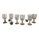 Antique stemmed crystal glasses